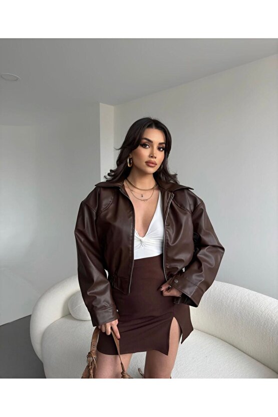 Deri Bomber Deri Ceket