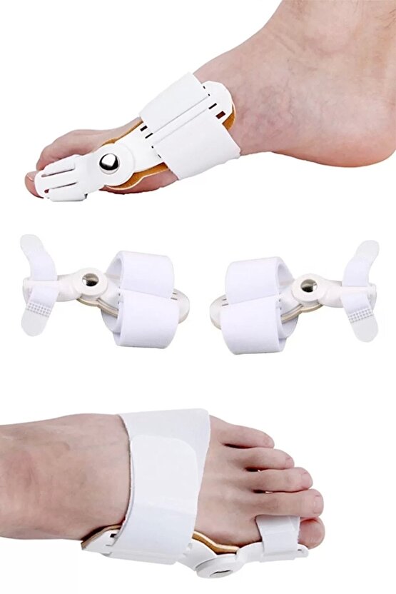 1 Adet Ayak Baş Parmak Kemik Düzeltici Halluks Valgus Ayak Bakımı Bunyon Koruyucu Gece Ateli