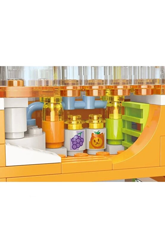 Mikro Blok Meyve Suyu Dükkanı 315 Parça - Lego Setleri - Keeppley Mini Lego - Keeppley Lego - Mikro