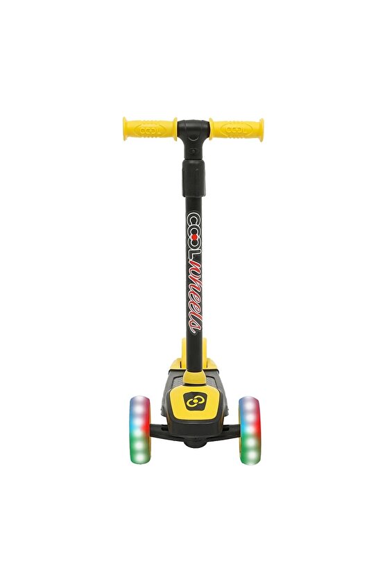 Cool Wheels Sarı Twist Işıklı 3 Tekerlekli Scooter - Işıklı Scooter - CoolWheels Scooter - Çocuk Sco