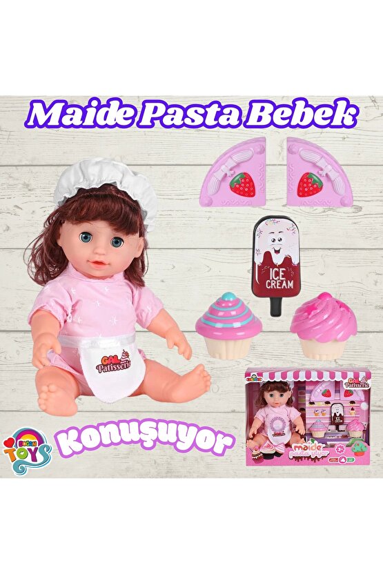 Maide Pasta Yiyor - Türkçe Konuşan Maide Et Bebek - Konuşan Bebek - Maide Bebek - Maide Pasta Bebek