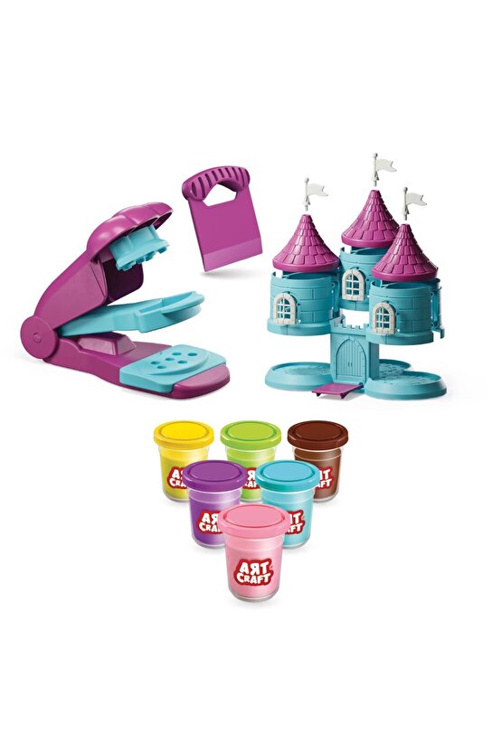 Peri Masalı Oyun Hamuru Şato Ev Seti Çocuk Oyun Seti