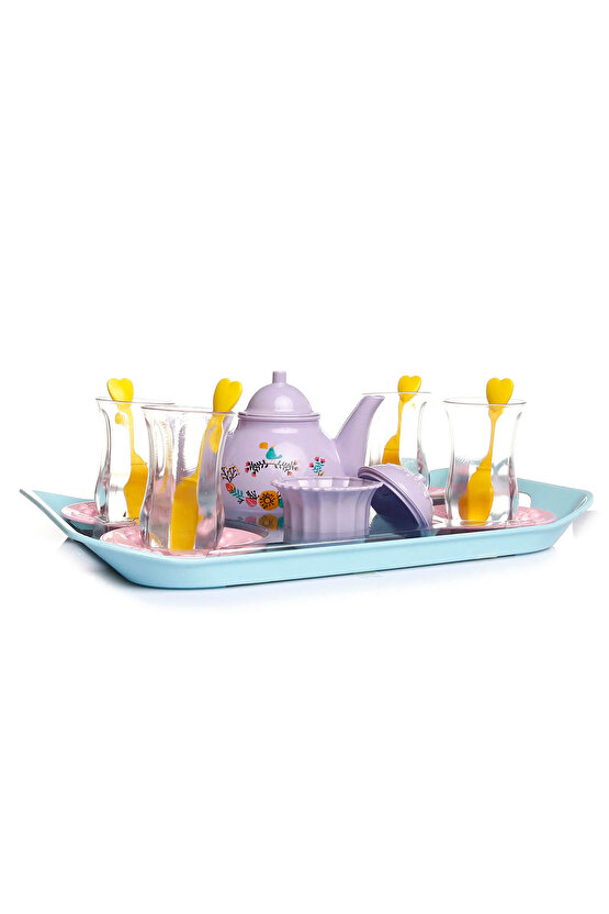 Çay Seti - Çaydanlık Seti - Mutfak Setleri - Çocuklar İçin Çay Bardağı - Oyuncak Çay Setleri - Çay