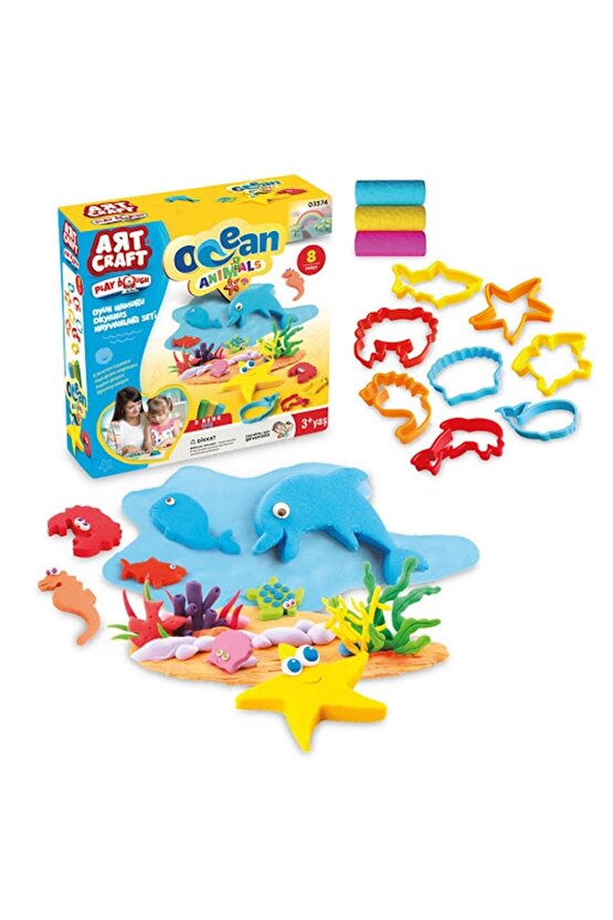 Oyun Hamuru Okyanus Hayvanları Seti