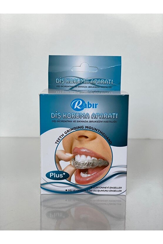 Plus+ Diş Sıkma Diş Gıcırdatma Aparatı Silikon Dişlik Bruksizm Dişliği Gece Plağı Diş Sıkmaönleyici