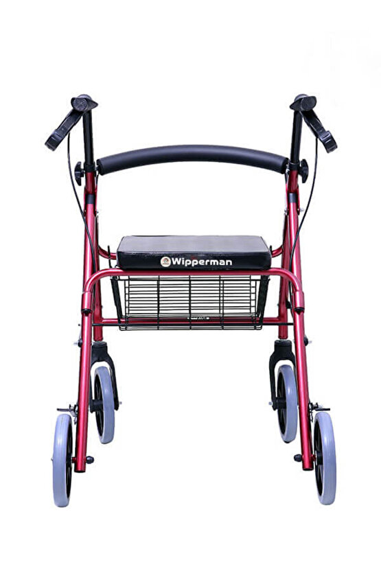 SEPETLİ Arkalıklı Tekerlekli Yürüteç Walker Ekonomik Rollator Hasta Yaşlı Yürüteci