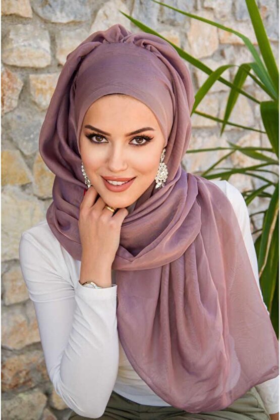 Pudra Janjan Şifon Abiye Şal