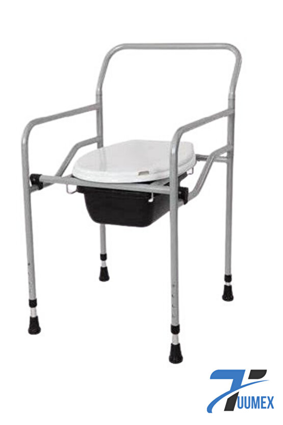 Seyyar Katlanabilir Hasta Yaşlı Tuvalet Sandalyesi Klozetli Wc Li Oturak