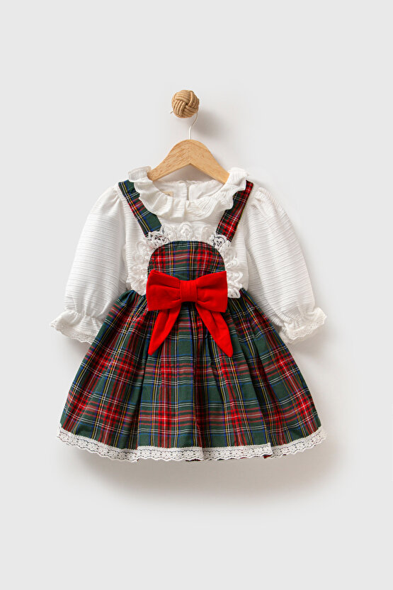 Kız Bebek Elbise Kız Çocuk Elbise Doğum Günü Parti Düğün Özel Gün Uzun Kol Astarlı Elbise