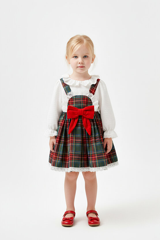 Kız Bebek Elbise Kız Çocuk Elbise Doğum Günü Parti Düğün Özel Gün Uzun Kol Astarlı Elbise