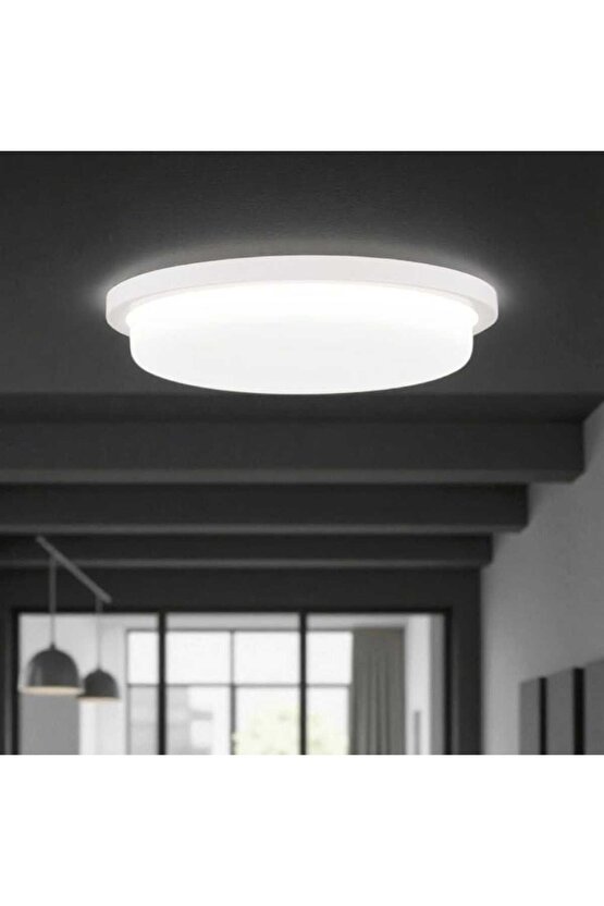 36 Watt 4000 Kelvin Led İç ve Dış Mekan 3200 Lümen Plastik Tavan ve Duvar Armatürü, Led Tavan Aplik