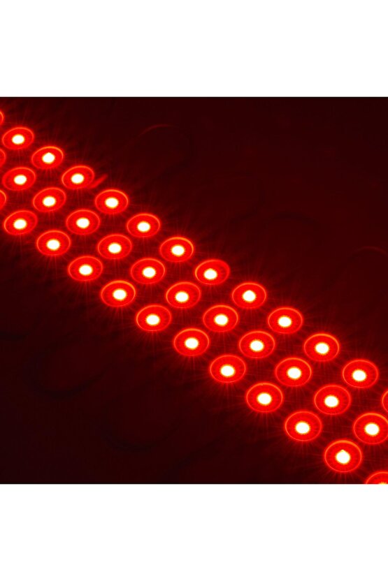 20 Adet 5 Watt Kırmızı Işık IP65 Modül Led, 10 Adet Magnetli, Çok Kaliteli Kırmızı Işık Modül Led