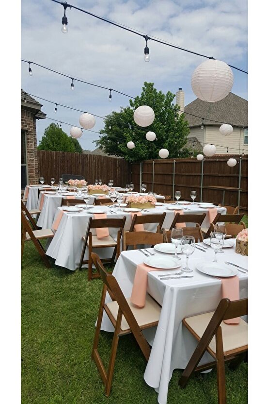 5 Metre 10 Duylu Eklenebilir Sıralı Bahçe, Kafe, Teras, Balkon Armatürü IP64 İç Dış Mekan (Ampulsüz)