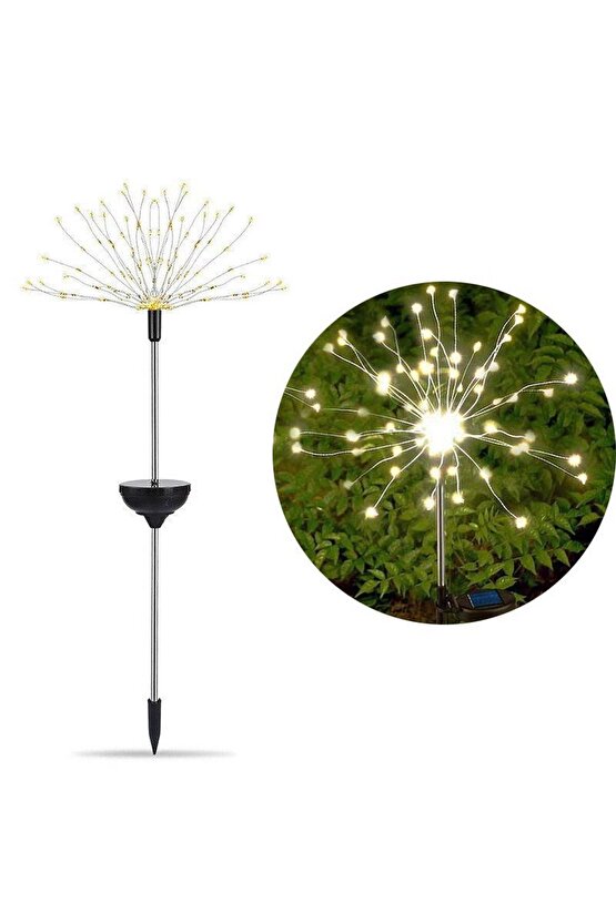 Güneş Enerjili, 10 Watt, 3200K Gün Işığı, Çiçek Demeti Solar Bahçe Artmatürü, Kaiteli Solar Armatür