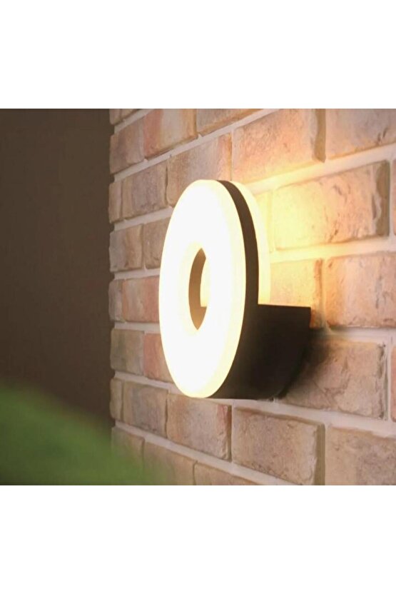 Elektrikle Çalışır, 10 Watt, 3000 Kelvin Led Aplik, İç ve Dış Mekan, Bahçe Duvar Armatürü, Led Aplik