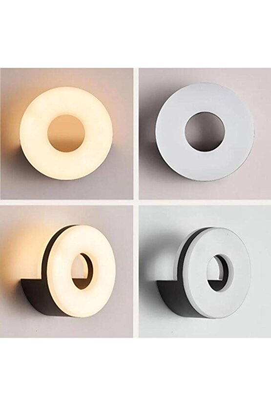 Elektrikle Çalışır, 10 Watt, 3000 Kelvin Led Aplik, İç ve Dış Mekan, Bahçe Duvar Armatürü, Led Aplik