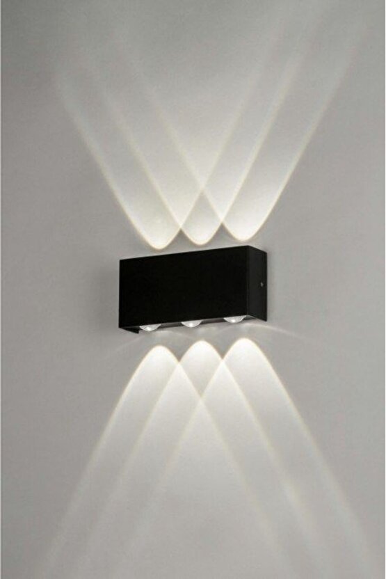 Elektrikle Çalışır, 12 Watt 3000 Kelvin Ledli, İç ve Dış Mekan Aplik, Yüksek Işık Güçlü Led Aplik