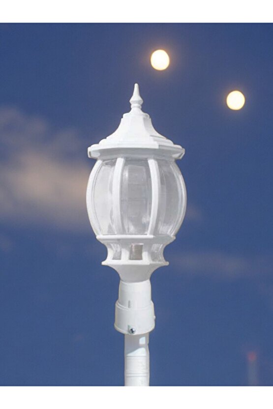 48 - 60 mm Yuvarlak Direk Üstü, Çim ve Yürüyüş Yolu Armatürü, Elektrikle Çalışır Bahçe Duvar Apliği