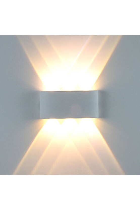 6 Watt (10 Watt Eşdeğer) Elektrikle Çalışır Gün Işığı Led Armatür, İç Dış Mekan Aplik