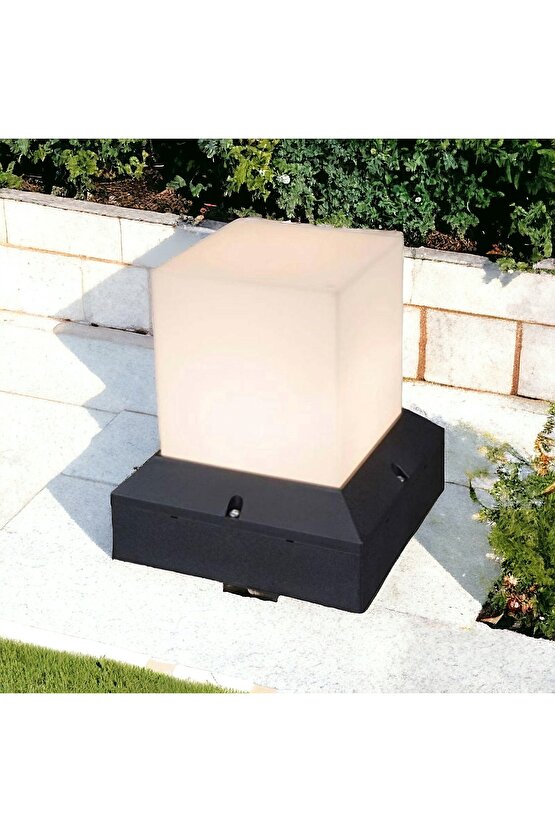 E27 Duylu Dekoratif Bahçe Set Üstü Armatür, Modern Tasarım Teras, Kamelya, Veranda, Bahçe Aydınlatma