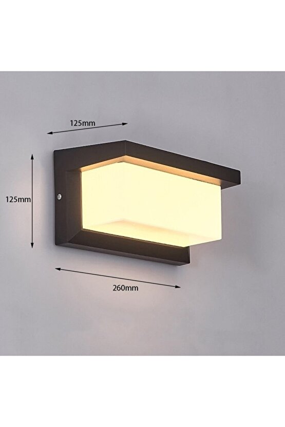 18w Led Duvar Aplik Dış Mekan Günışığı 3000k