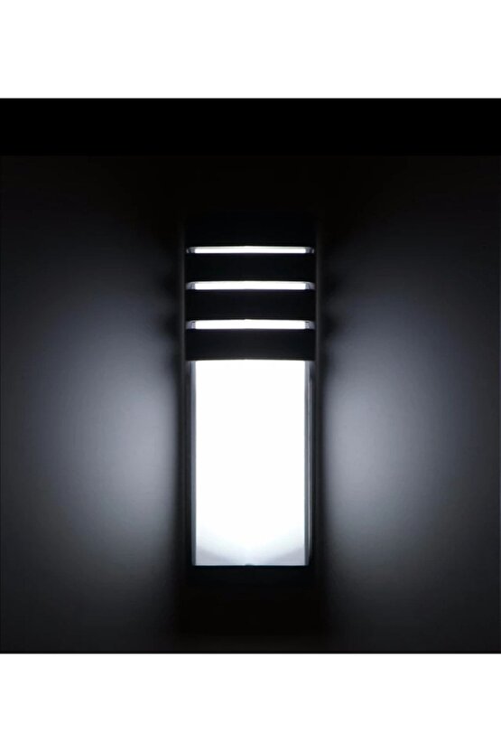 24 Watt Dış Ve Iç Mekan Uyumlu Panjurlu Ledli Aplik Beyaz Işık