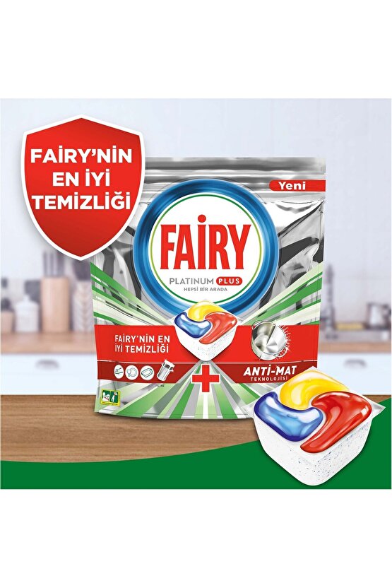 Platinum Plus 22 Yıkama Bulaşık Makinesi Kapsülü Power Sprey 3’ü 1 Arada Bulaşık Ve Mutfak 5