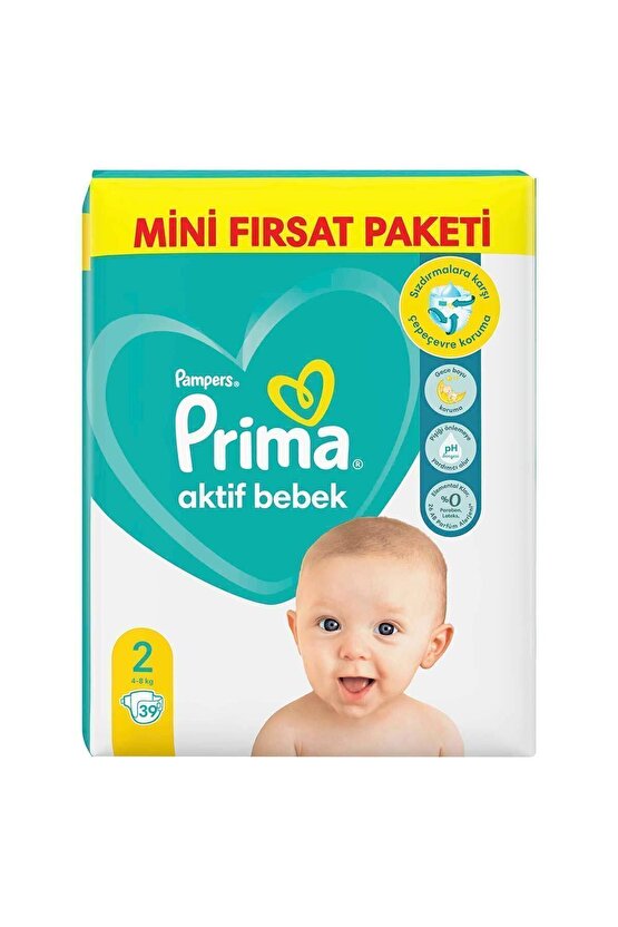 Aktif Bebek Bezi 2 Beden 39lu Mini Fırsat Paketi