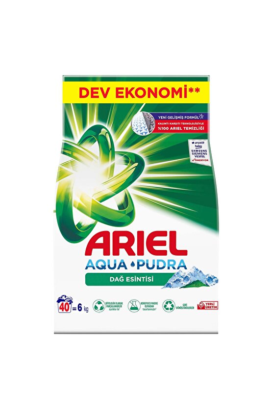 Dağ Esintisi 6 kg Aquapudra Toz Çamaşır Deterjanı