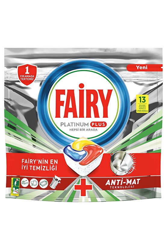 Platinum Plus Bulaşık Makinesi Deterjanı Kapsülü 13 Yıkama