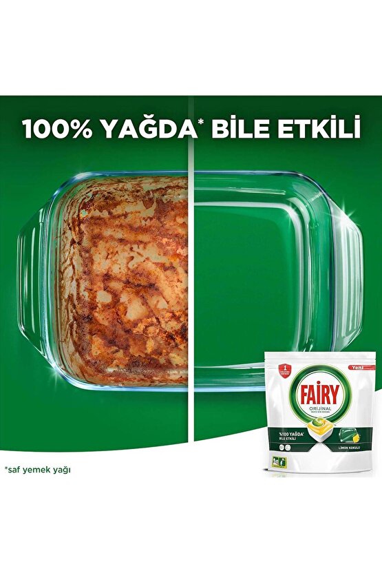 Hepsi Bir Arada 60 Yıkama Bulaşık Makinesi Deterjanı Kapsülü Limon Kokulu