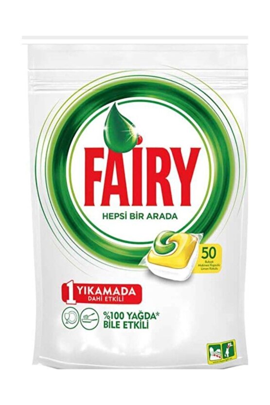 Bulaşık Makinesi Kapsülü 50li Hepsi Bir Arada 50 Tablet