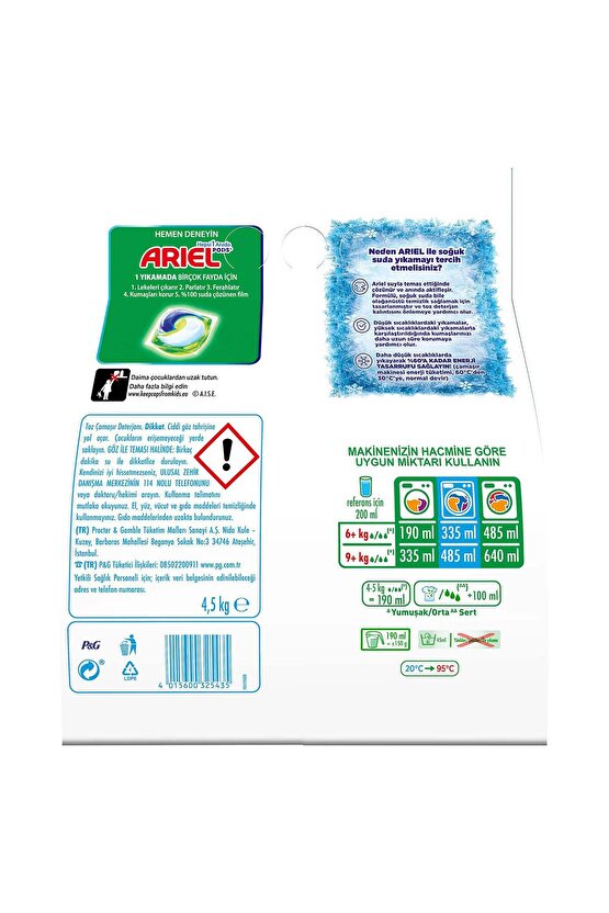 Dağ Esintisi 4,5 Kg Aquapudra Toz Çamaşır Deterjanı