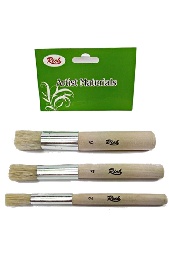 Fırça Stencıl 3 Lü Set 2-4-6