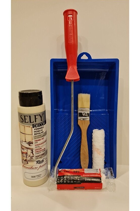 Selfy Decor 500 Cc (750 Gr) Dantel Rengi Kendinden Vernikli Dolap Boyama Seti