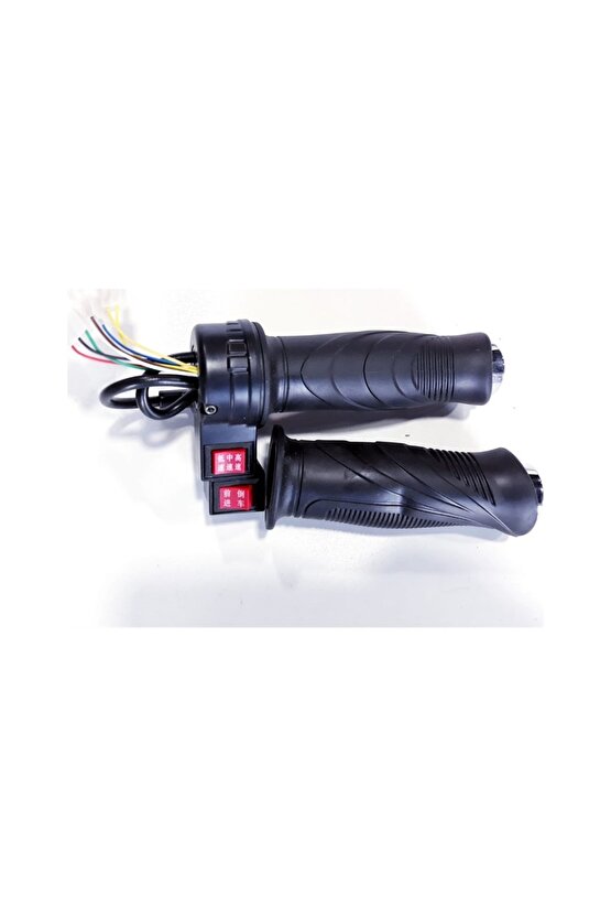 E Bike Geri Vitesli Gaz Kolu 8 Kablolu 3 Soketli