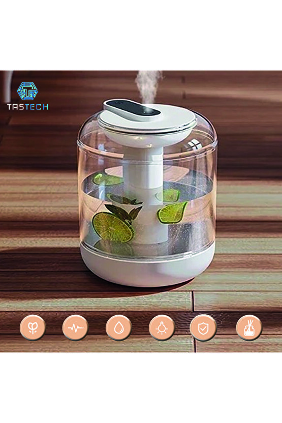 1L Sessiz Oda Hava Nemlendirici Gece Lambası Şarjlı Ev Ofis için Aroma Theraphy Uçucu Yağ Difüzör