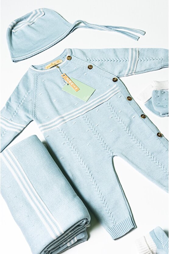 Yeni Doğan 5li Triko Tulum Set