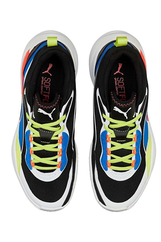 385841-04 Playmaker Basketbol Erkek Spor Ayakkabı BEYAZ-SİYAH