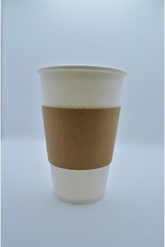 Karton Bardak Tutacağı - Bardak Ceketi (SLEEVE) - 8 Oz Ve 12 Oz Uyumlu 50 Adet