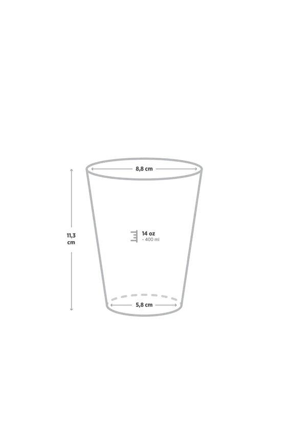 Double Wall Kraft Karton Bardak  Beyaz Kapak Seti 14 oz 25li