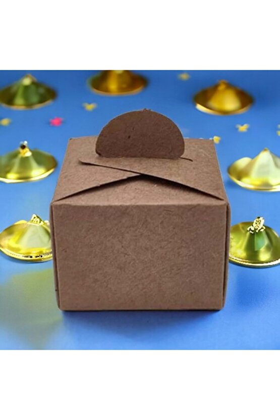 LOKUM KUTUSU - KÜP  - KRAFT - 50Lİ