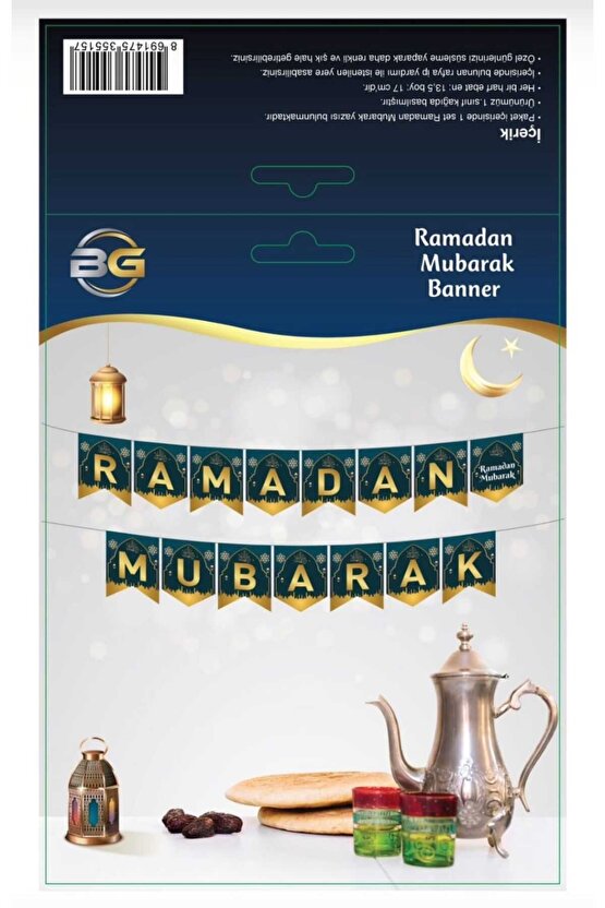 Ramadan Mubarak - Banner - Ramazan Süsü