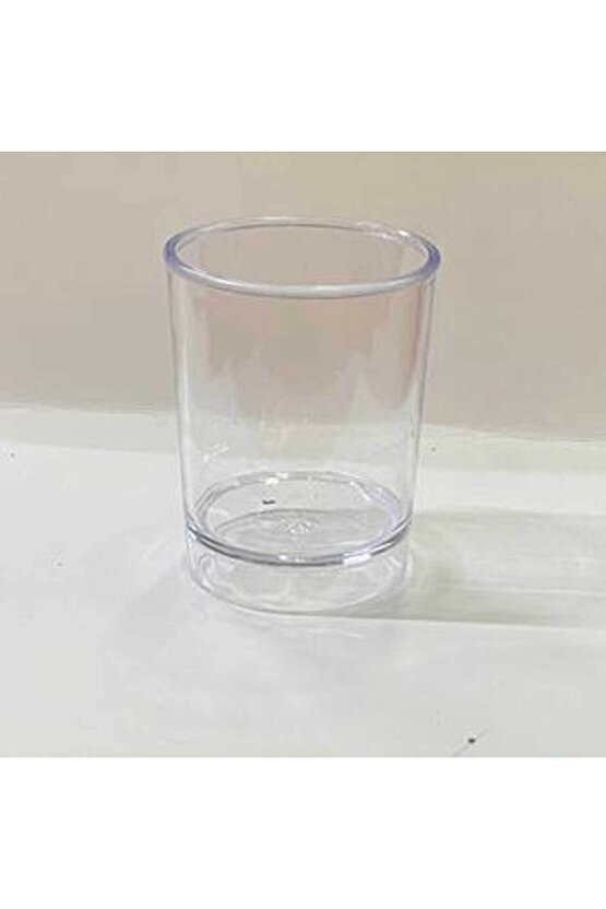 Mika Akrilik Shot Bardak Mum Bardağı 6x4.2 Cm 35 Cc - 12 Adet