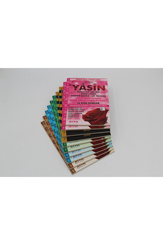 Ekonomik 10 Adet Yasin-i Şerif Türkçeli 80 Sayfa Orta Boy (17x24cm)