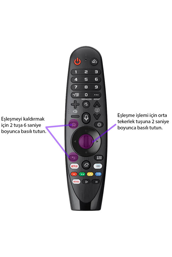 Ses Komutlu Ve Air Mouseli Sihirli Kumanda Mr20,mr19,mr18 Uyumlu