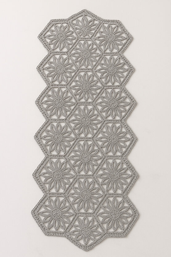 Fransız Dantel Detaylı Tek Runner, Masa Üzerine Runner, Masa Örtüsü