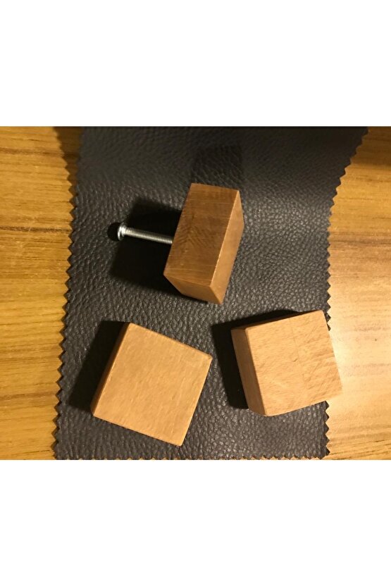 Ahşap Kare Kulp, Çekmece Kulpu, Dolap Kulpu Ve Mobilya Kulpları, Doğal Boyasız