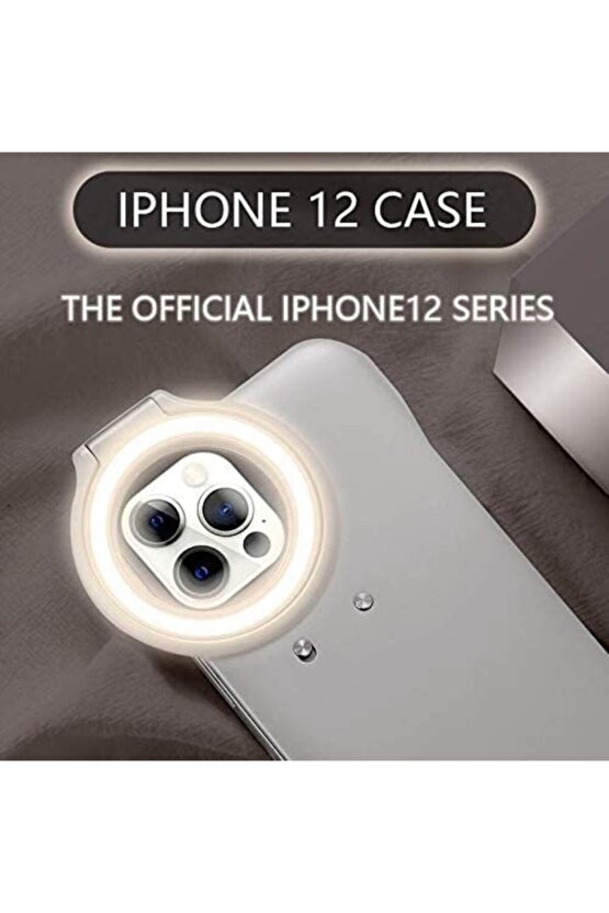 Iphone 12 & 12 Pro Iphone 13 Uyumlu Rıng Lıght Selfıe Işık Youtuber Kılıf