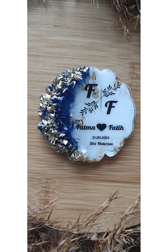 En Hayal Atölyem Epoksi Hediyelik Magnet 20 Adet Özel Tasarım Söz-nişan-nikah-kına-mevlüt-mezuniyet